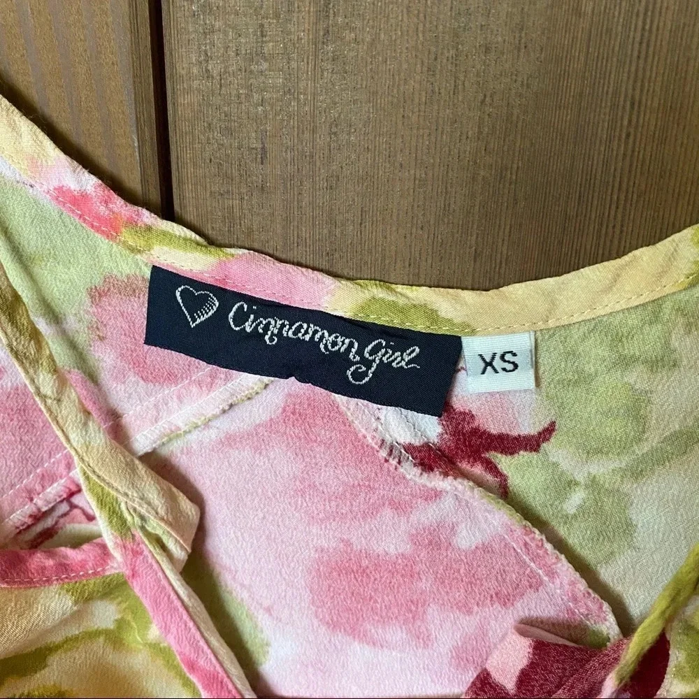 Cinnamon Girl Womens Mini Sleeveless Floral Dress Size XS - Picture 4 of 6
